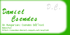 daniel csendes business card